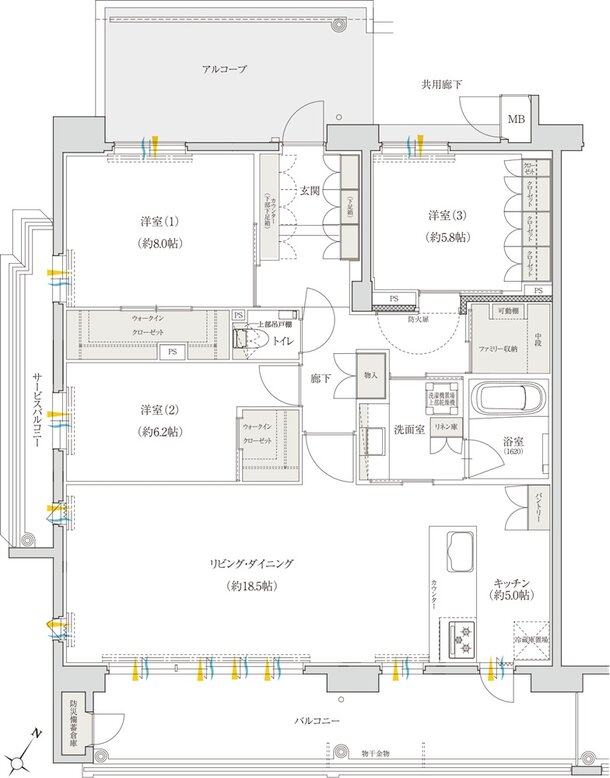 クレアネクスト下荒田 プラージュ 間取り Gタイプ