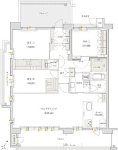 クレアネクスト下荒田 プラージュ 間取り Gタイプ