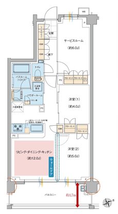 ガーラ・レジデンス府中武蔵野台デュアル 間取り D Type