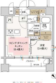 ルジェンテ王子 間取り A1タイプ