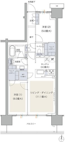 ブランズシティ品川テラス 間取り SI TYPE