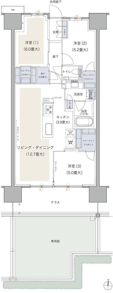 ブランズシティ品川テラス 間取り SFg TYPE