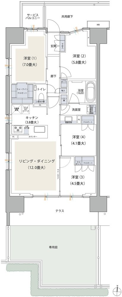 ブランズシティ品川テラス 間取り SAg TYPE