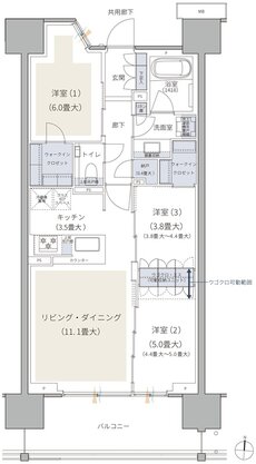 ブランズシティ品川テラス 間取り SC TYPE