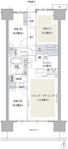 ブランズシティ品川テラス 間取り SE TYPE