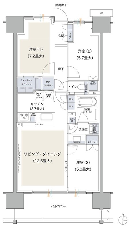ブランズシティ品川テラス 間取り SG TYPE