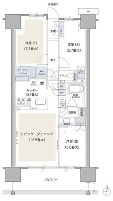 ブランズシティ品川テラス 間取り SG TYPE