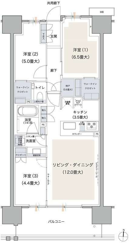 ブランズシティ品川テラス 間取り SK TYPE