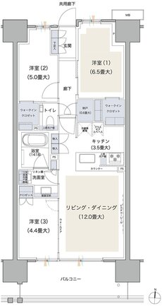 ブランズシティ品川テラス 間取り SK TYPE