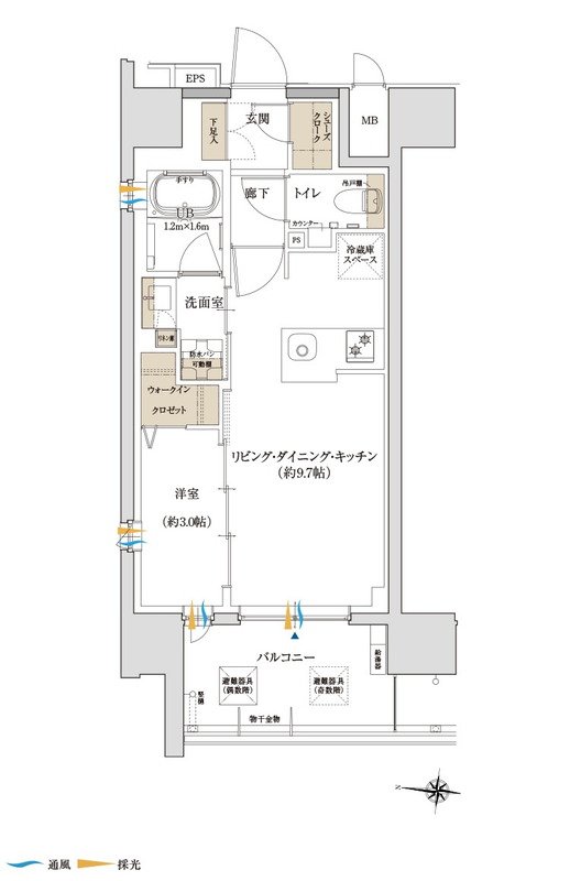 ソルティア川越 間取り Aタイプ