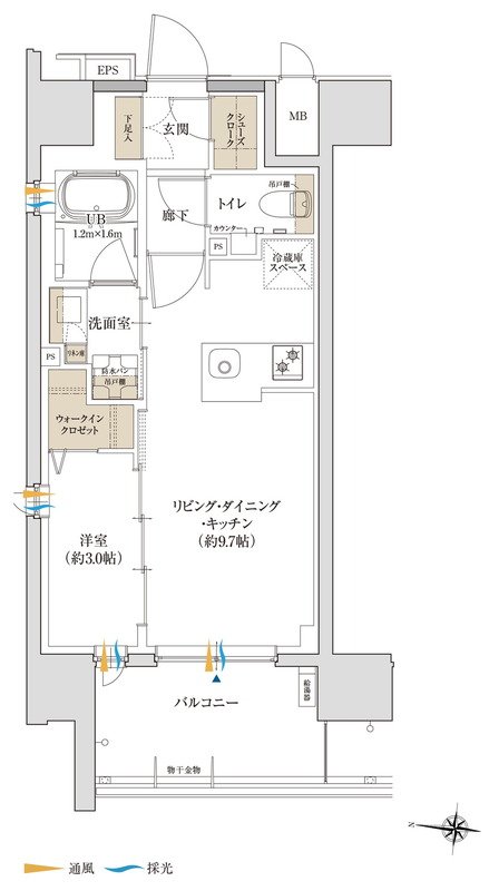 ソルティア川越 間取り Aタイプ