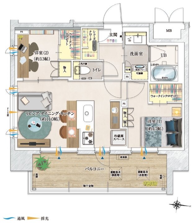 ソルティア川越 間取り Dタイプ