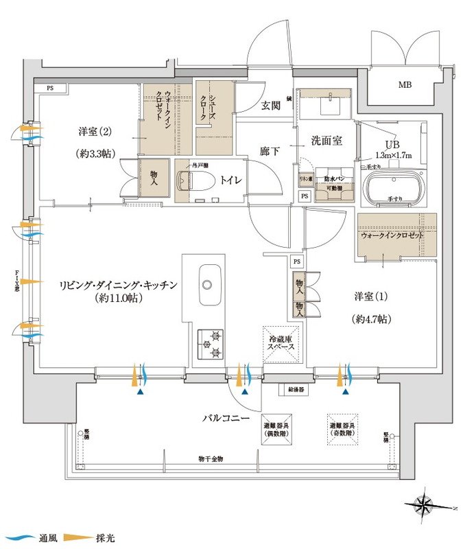 ソルティア川越 間取り Dタイプ
