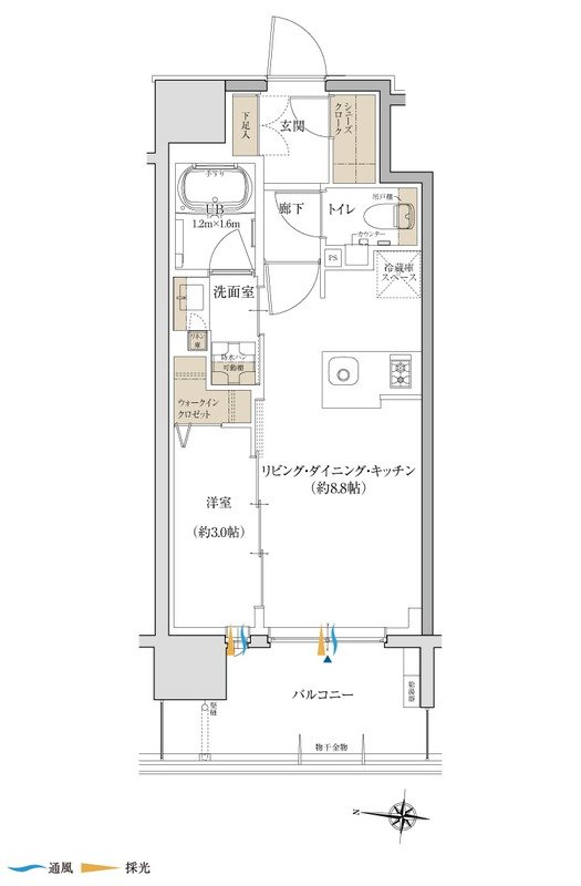 ソルティア川越 間取り Bタイプ