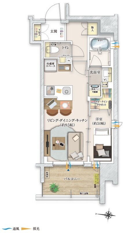 ソルティア川越 間取り Cタイプ
