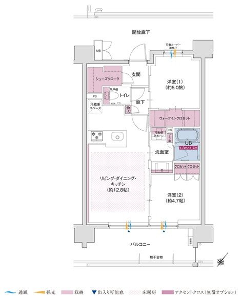 ポレスター立川 間取り Dタイプ