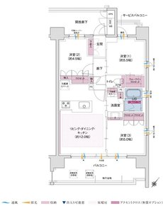 ポレスター立川 間取り Eタイプ