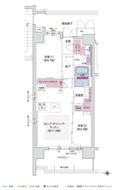 ポレスター立川 間取り Aタイプ
