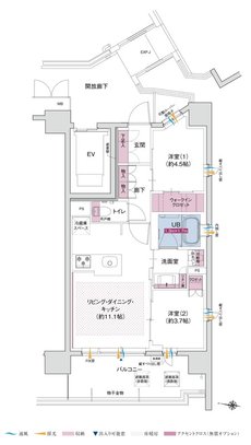 ポレスター立川 間取り Bタイプ