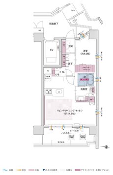 ポレスター立川 間取り Bタイプ（メニュープラン）