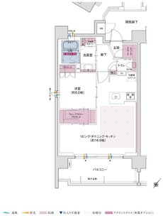 ポレスター立川 間取り Cタイプ（メニュープラン2）