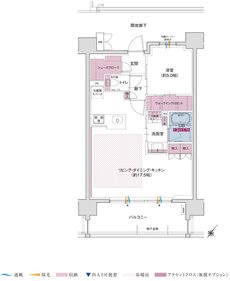 ポレスター立川 間取り Dタイプ（メニュープラン2）