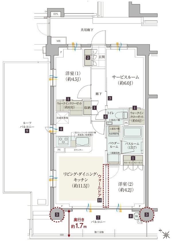 ガーラ・レジデンス稲城矢野口駅前 間取り C2r type