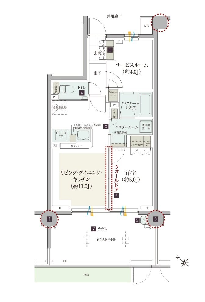 ガーラ・レジデンス稲城矢野口駅前 間取り Dt type