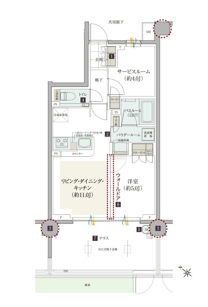 ガーラ・レジデンス稲城矢野口駅前 間取り Dt type