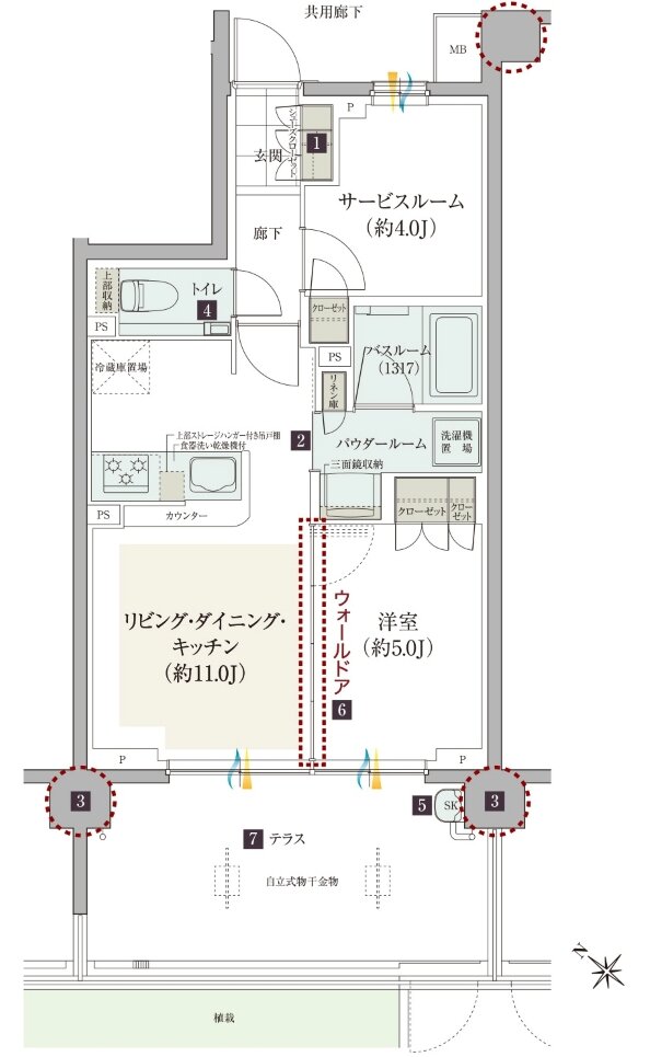 ガーラ・レジデンス稲城矢野口駅前 間取り Dt type