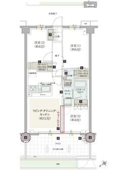 ガーラ・レジデンス稲城矢野口駅前 間取り A2t type