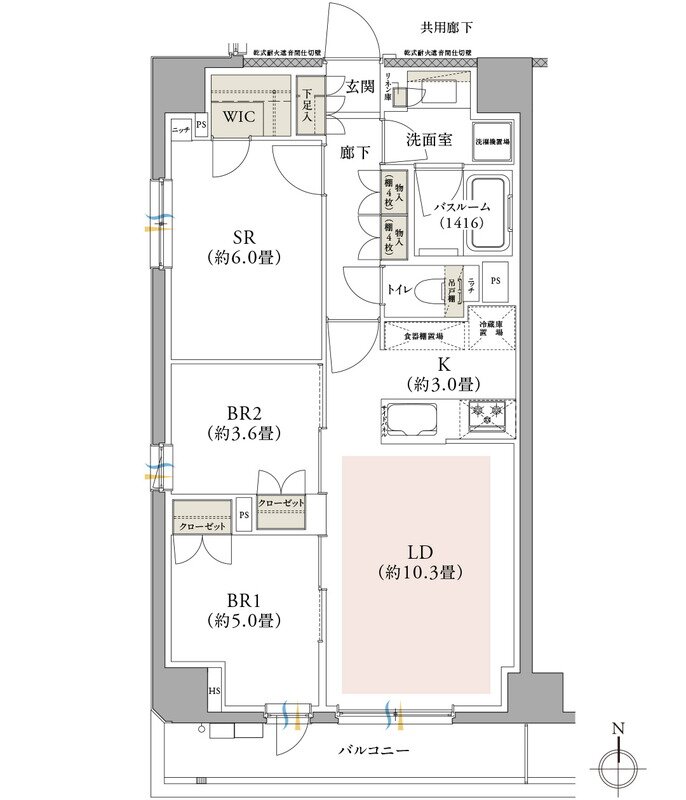 イノバス綾瀬 間取り A1タイプ