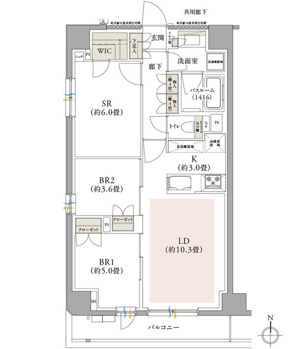 イノバス綾瀬 間取り A1タイプ