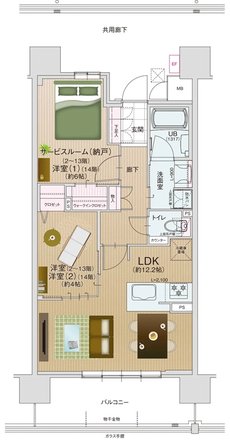 エスリード住吉大社駅レジデンス 間取り Bタイプ