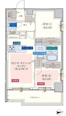 エクセレントシティ南千住ザ・レジデンス	 間取り G'type［PREMIUM PLAN］