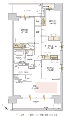 ワコーレシティ西明石駅前 間取り G type