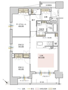 ワコーレシティ西明石駅前 間取り A type
