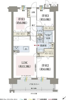 オーヴィジョン山口中央 間取り C TYPE