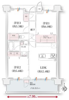 エステムコート伏見丹波橋 間取り 参考プラン
