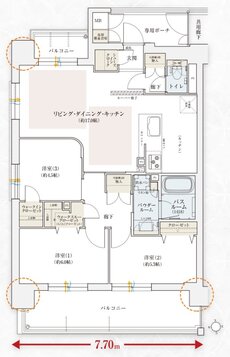 エステムコート伏見丹波橋 間取り G type