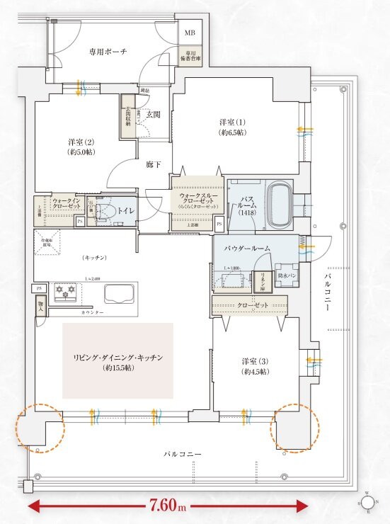 エステムコート伏見丹波橋 間取り M type