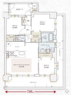 エステムコート伏見丹波橋 間取り M type