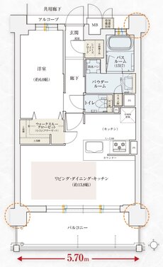 エステムコート伏見丹波橋 間取り D type