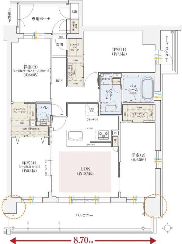 エステムコート伏見丹波橋 間取り I type