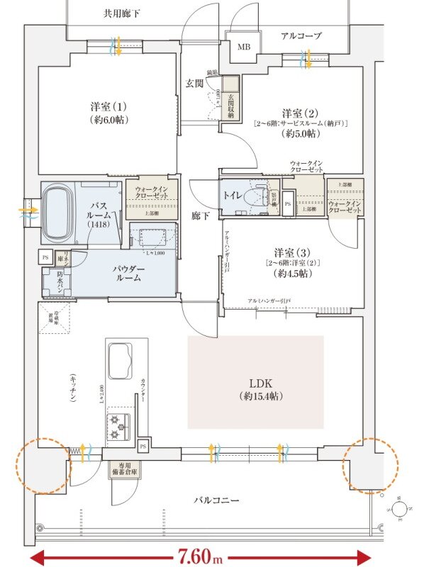 エステムコート伏見丹波橋 間取り J type