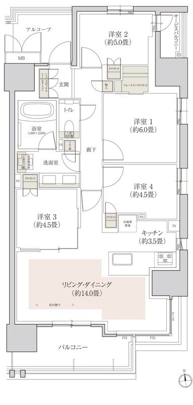 ローレルコート上前津 間取り A type