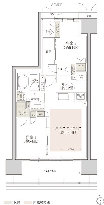 ローレルコート上前津 間取り C type