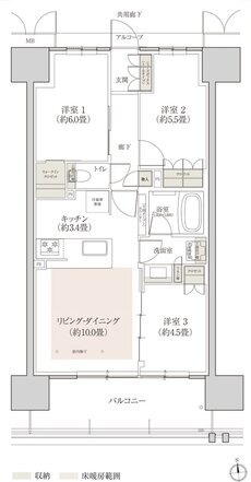 (仮称)ローレルコート上前津 間取り B type