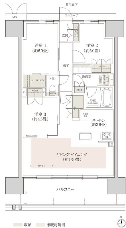 （仮称）ローレルコート上前津 間取り D type
