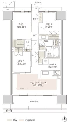 （仮称）ローレルコート上前津 間取り D type